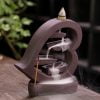 Love Shape Ceramic Backflow Waterfall Incense Burner