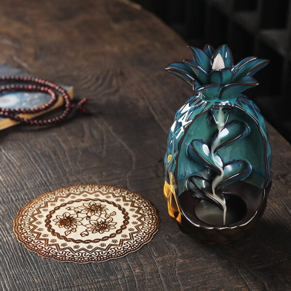 Pineapple Incense Backflow Cone Holder