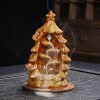 Ceramic Christmas Tree Backflow Incense Holder