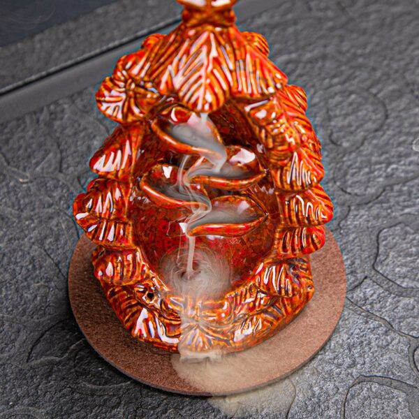 Ceramic Christmas Tree Backflow Incense Holder