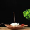 Leaf Lotus Flower Ceramic Incense Stick Holder