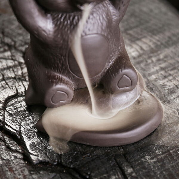 Cute Bear Ceramic Incense Waterfall Burner