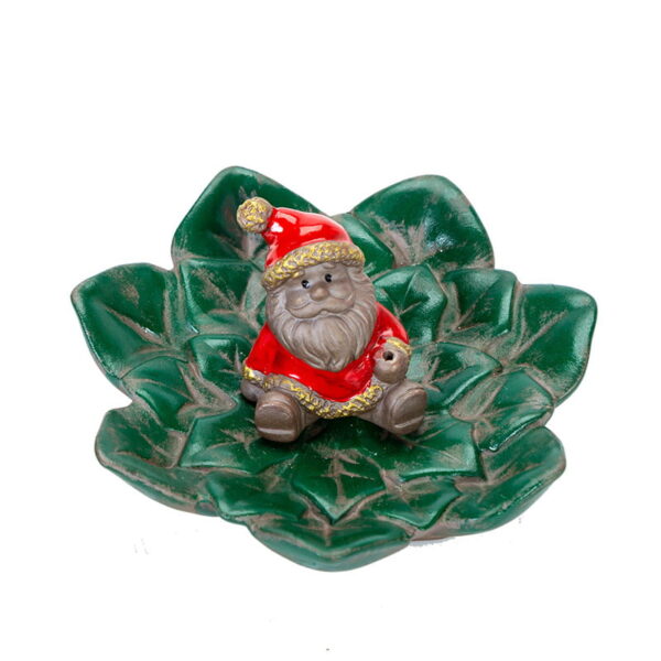 Christmas Santa Claus Snowman Ceramic Incense Stick Burner