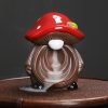 Halloween Mushroom Elf Ceramic Waterfall Backflow Incense Burner