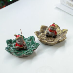 Mushroom Red Green Ceramic Incense Waterfall Burner Mushroom Red Green Ceramic Incense Waterfall Burner
