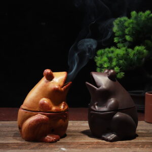 Frog Ceramic Incense Burner Holder