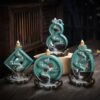 Gourd Rhombic Oval Round Ceramic Waterfall Incense Burner Holder Gourd Rhombic Oval Round Ceramic Waterfall Incense Burner Holder
