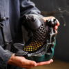 Hollow LED Fish Lotus Waterfall Back Flow Incense Holder