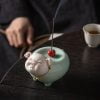 Smiling Pig Ceramic Incense Stick Holder