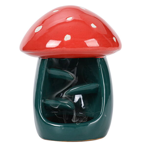 O1CN01DukWwr2IvRBoS20j2_!!3068919348-0-cib Mushroom Red Green Ceramic Incense Waterfall Burner