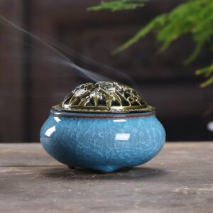 Ice Crack Style Porcelain Incense Burner