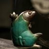 Hollow LED Fish Lotus Waterfall Back Flow Incense Holder - Image 4