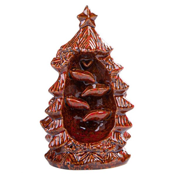 Ceramic Christmas Tree Backflow Incense Holder