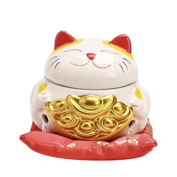 O1CN01HfUXRn2KHi4rJwfcn_!!2208306289532-0-cib Fortune Cat Ceramic Incense Coil Burner