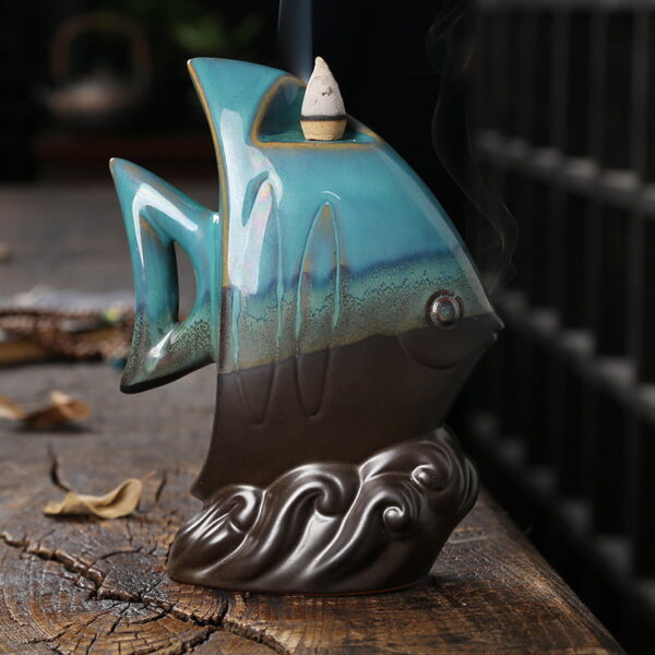 O1CN01HqmBKu1kW4HZ0JzRD_!!2551464690-0-cib Cute Fish Ceramic Smoke Waterfall Incense Holder