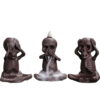 Halloween Skeleton Skull Ceramic Backflow Incense Waterfall Burner