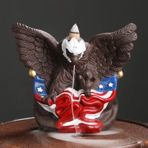 Eagle American Flag Incense Burner Waterfall Eagle American Flag Incense Burner Waterfall