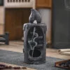 Candle Ceramic Waterfall Incense Burner Holder