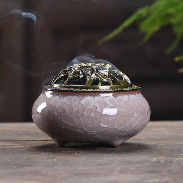 Ice Crack Style Porcelain Incense Burner Ice Crack Style Porcelain Incense Burner