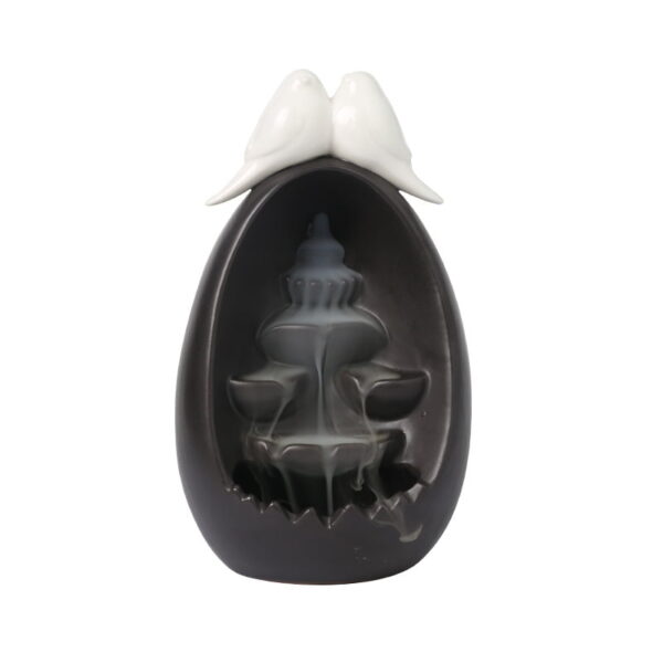 O1CN01K7n3Ji1kW4FWWBLen_!!2551464690-0-cib Peace White Dove Egg Ceramic Backflow Waterfall Incense Burner