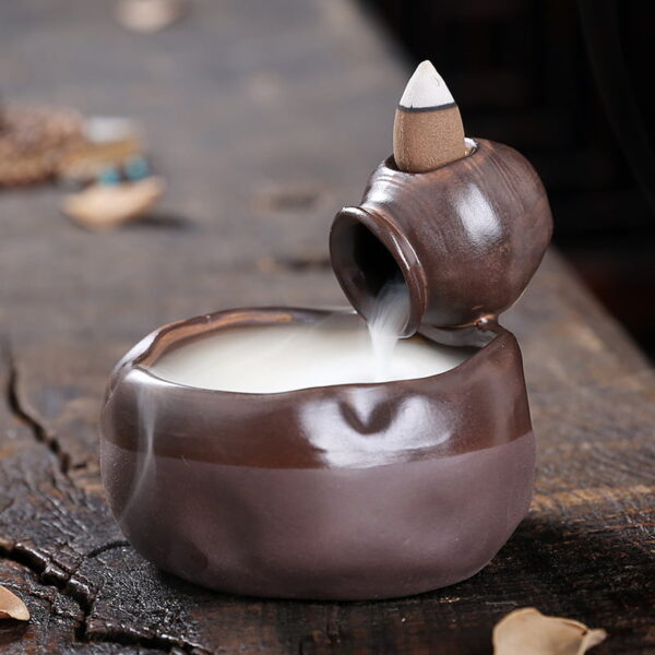 Clay Pot Clay Jar Ceramic Backflow Incense Holder