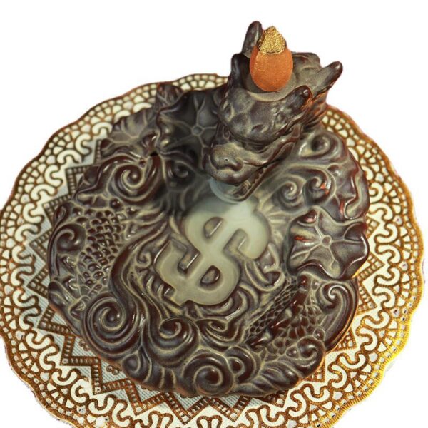 Dragon Dollar Incense Fountain Smoke Waterfall