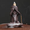 Halloween Skeleton Skull Ceramic Backflow Incense Waterfall Burner