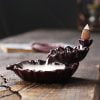 Two Lotus Leaves Incense Fountain Smoke Waterfall - Image 2