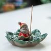 Christmas Santa Claus Snowman Ceramic Incense Stick Burner