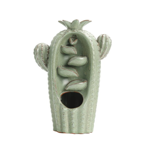 O1CN01NqLNzU1v2GIxaY1Pf_!!2210322006114-0-cib Vivid Cactus Ceramic Backflow Incense Burner Waterfall