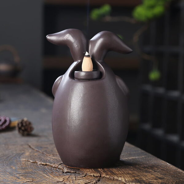 Cute Rabbit Best Incense Backflow Burner