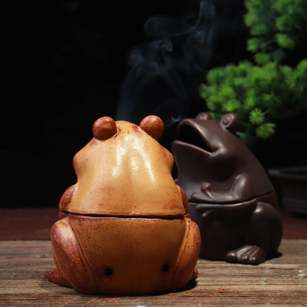 Frog Ceramic Incense Burner Holder