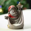 Christmas Santa Claus Waterfall Backflow Ceramic Incense Burner