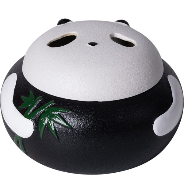 Panda Black White Ceramic Coil Incense Holder
