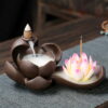 Vivid Lotus Petal Waterfall Incense Burner Incense Stick Holder Vivid Lotus Petal Waterfall Incense Burner Incense Stick Holder