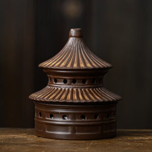 Retro Temple of Heaven Ceramic Coil Incense Holder Retro Temple of Heaven Ceramic Coil Incense Holder