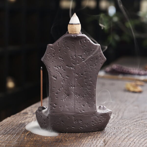 Halloween Skull Token Ceramic Incense Fountain Burner
