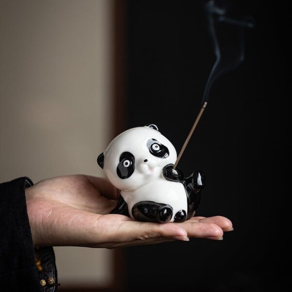 Panda Ceramic Censer Cones Sticks Porcelain Holder