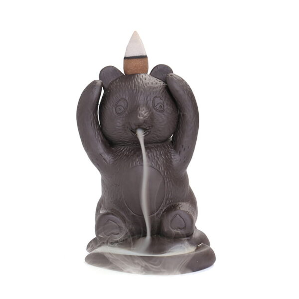 Cute Bear Ceramic Incense Waterfall Burner