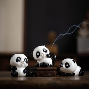 Panda Ceramic Censer Cones Sticks Porcelain Holder Panda Ceramic Censer Cones Sticks Porcelain Holder