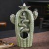 Cactus Backflow Incense Burner Waterfall