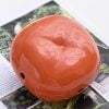 Vivid Orange Persimmon Ceramic Coil Incense Burner - Image 3