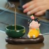 Tang Dynasty Lady Handcrafted Porcelain Censer Incense Stick Stand