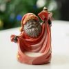 Christmas Santa Claus Waterfall Backflow Ceramic Incense Burner