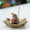 Christmas Santa Claus Snowman Ceramic Incense Stick Burner