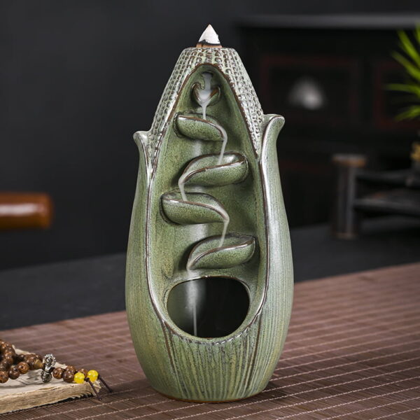Corn Ceramic Backflow Incense Holder Waterfall