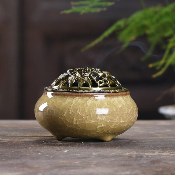 Ice Crack Style Porcelain Incense Burner Ice Crack Style Porcelain Incense Burner
