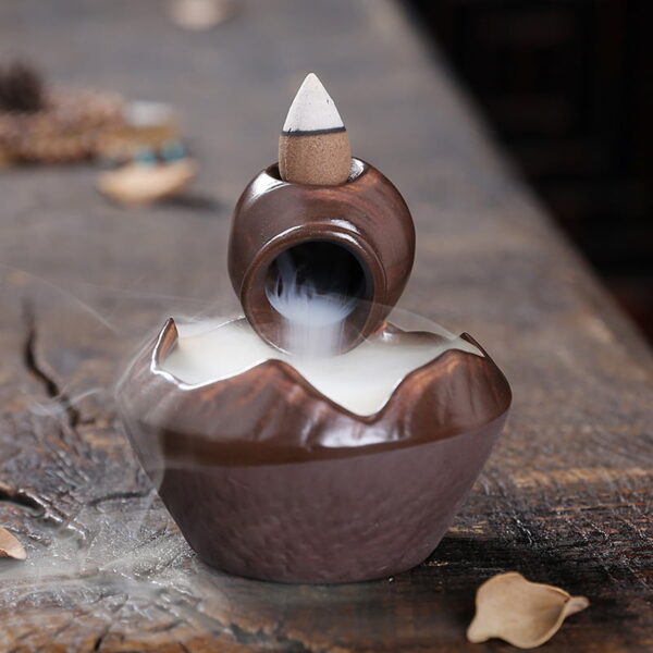 Clay Pot Clay Jar Ceramic Backflow Incense Holder