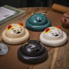 Smiling Cat Ceramic Handcrafted Incense Burner