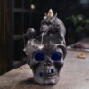 Halloween Dragon Skull Ceramic Incense Waterfall Burner